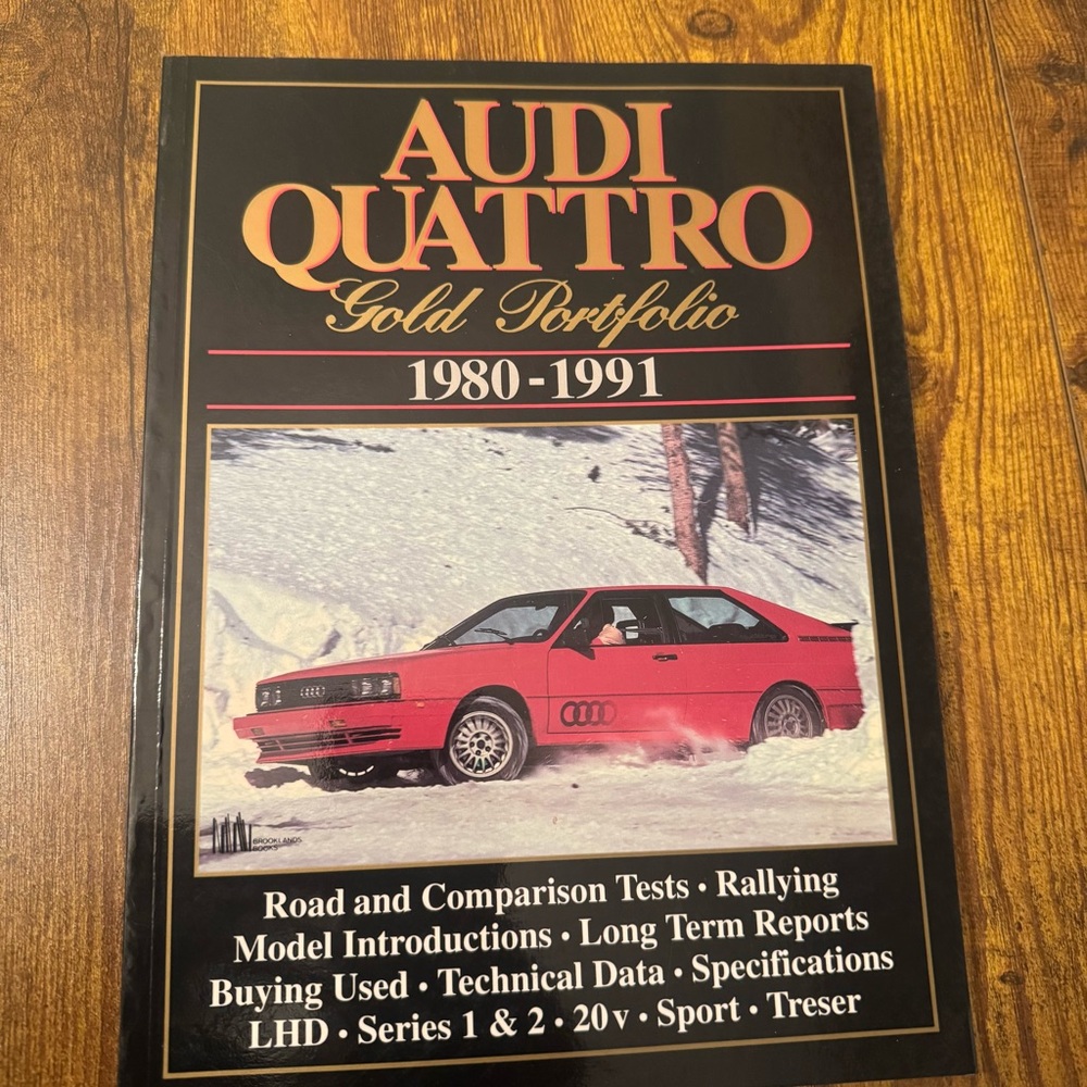Audi Quattro Gold Portfolio 1980-1991 Brooklands Books Rally 20v Sport